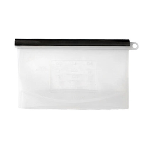 500ML Reusable Freezer Bag Food-Grade Silicone Meat Fruit Snack Storage Bag Picnic Sandwich Pouch (BPA-free, No FDA Certified), Size: S - 1