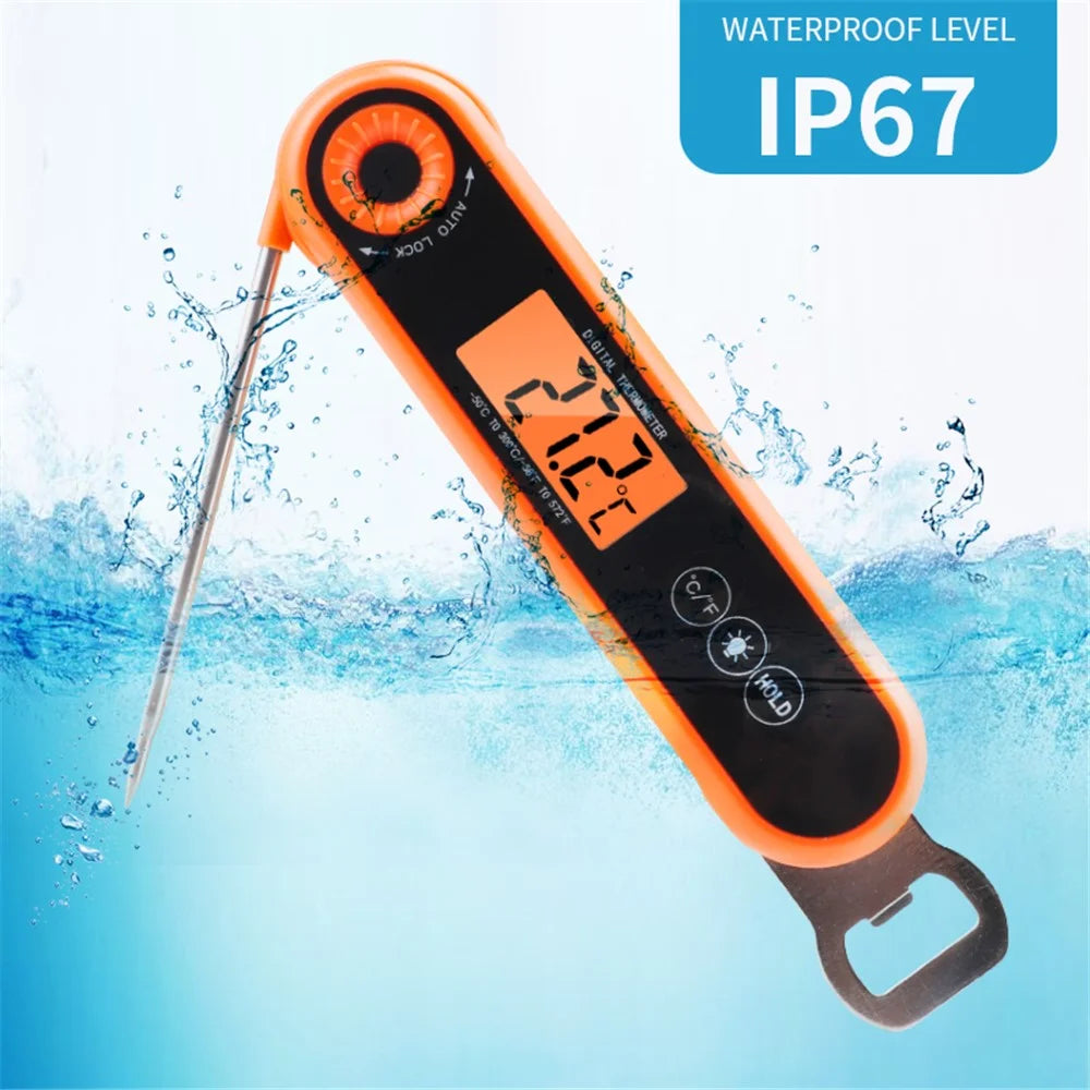 TS-6603 Foldable Kitchen Oven Thermometer Waterproof Food Meat Temperature Measurement Tool (BPA Free, FDA Certified) - 3
