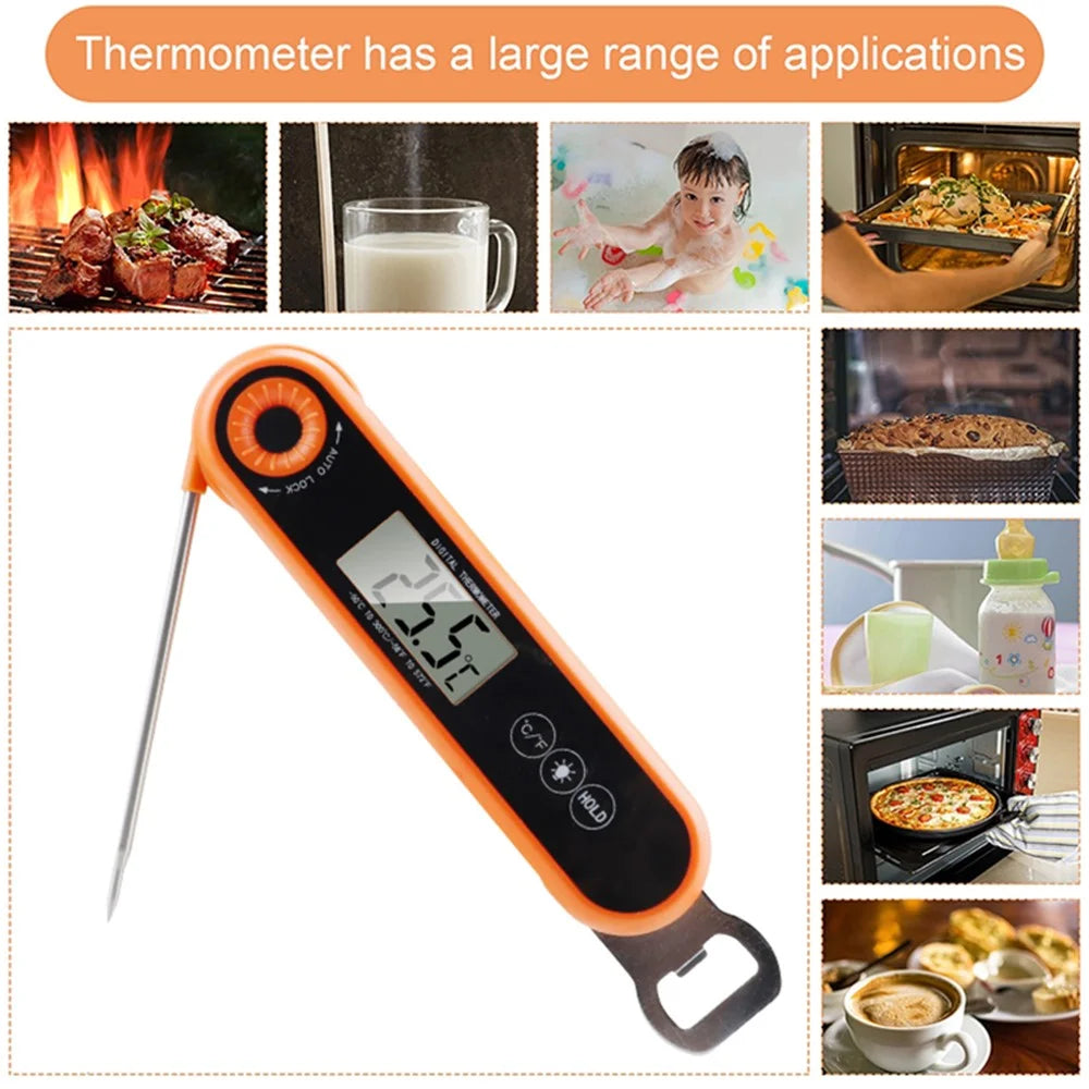 TS-6603 Foldable Kitchen Oven Thermometer Waterproof Food Meat Temperature Measurement Tool (BPA Free, FDA Certified) - 7