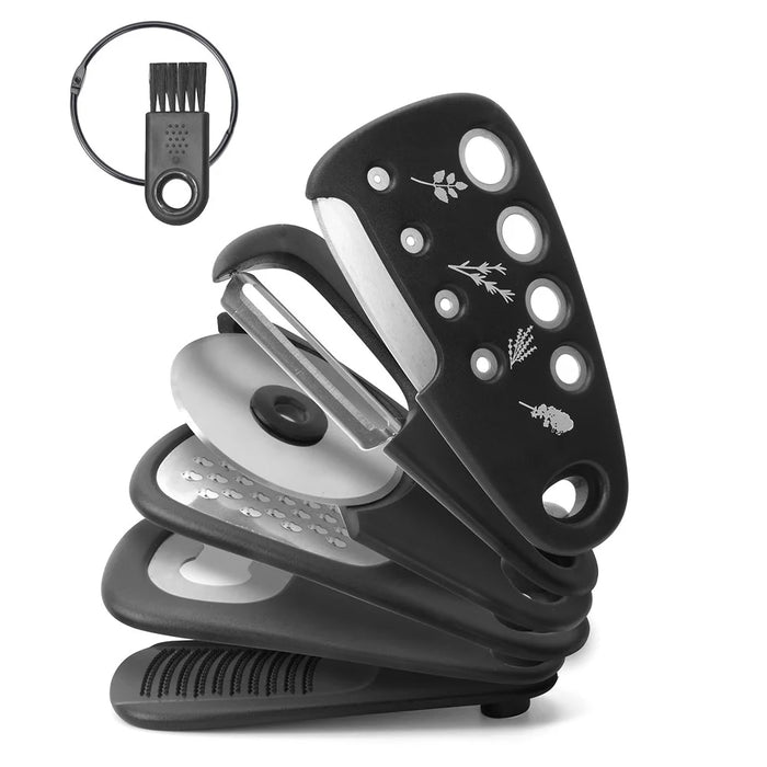 ZYC80 6-in-1 Bottle Opener Peeler Garlic Grinder Grater Kitchen Gadget Tool (BPA Free, No FDA Certificate) - 1