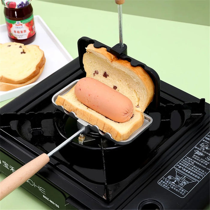 Kitchen Sandwich Pan Non-stick Frying Pan with Detachable Handle (BPA Free, No FDA Certificate) - 4