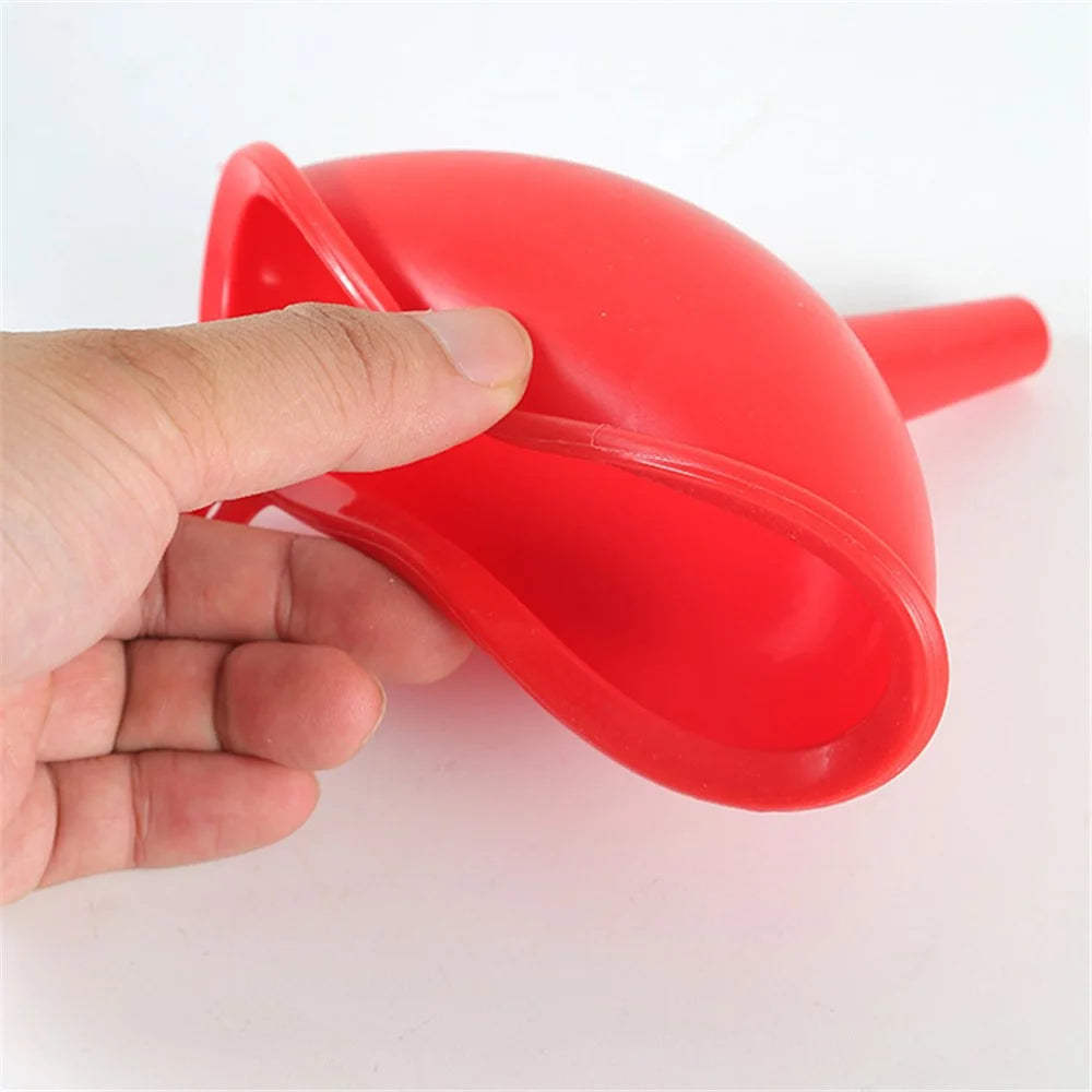 3Pcs / Set S / M / L Silicone Wine Oil Honey Funnel Kitchen Liquid Pouring Funnel Tool (No FDA Certification, BPA-free) - Red - 2