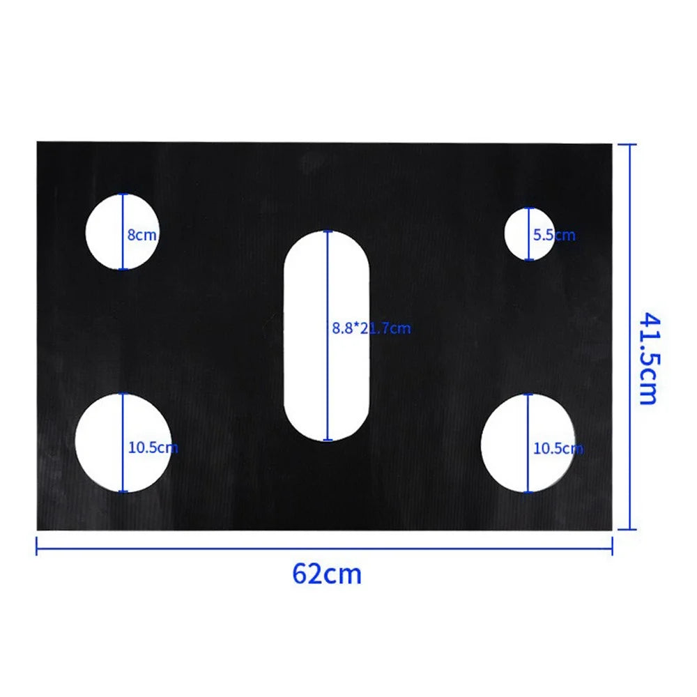 1Pc 5-Hob Stove Burner Cover Non-Stick Heat Resistant PTEF Fiberglass Cloth Stovetop Burner Protector - 3