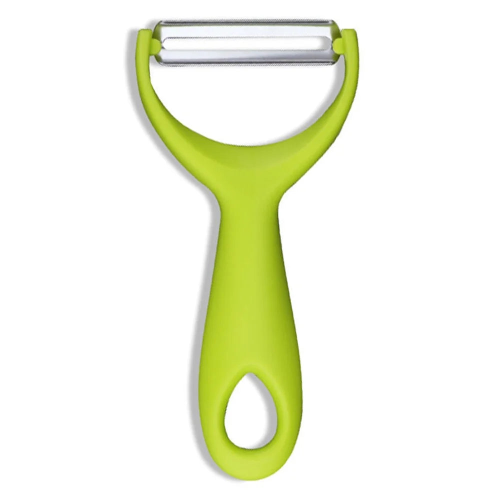 Y-shaped Potato Peeler Stainless Steel Vegetable Peeler Kitchen Tool (BPA Free, No FDA Certificate) - Fluorescent Green - 1
