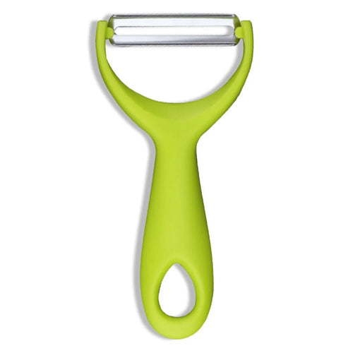 Y-shaped Potato Peeler Stainless Steel Vegetable Peeler Kitchen Tool (BPA Free, No FDA Certificate) - Fluorescent Green - 1