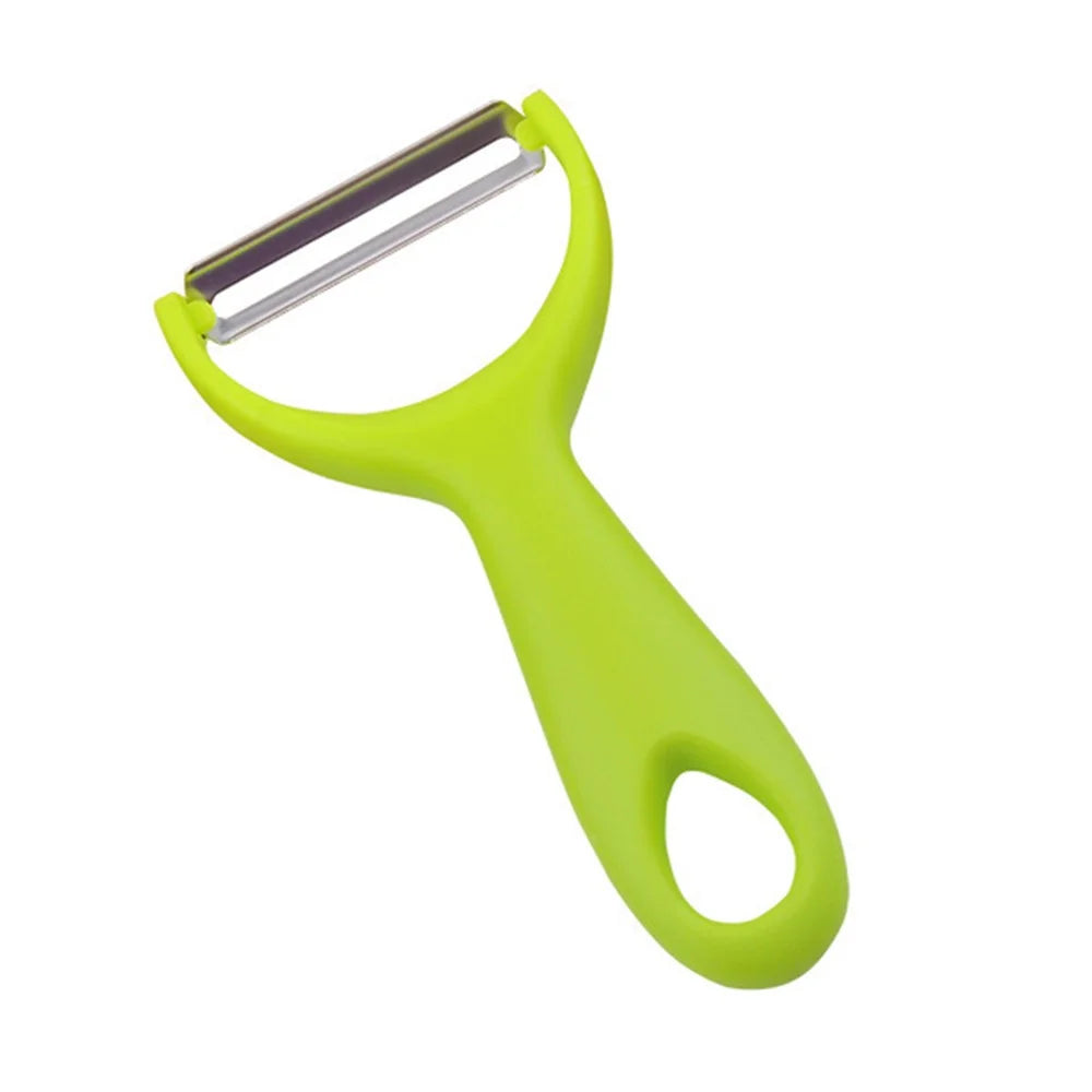Y-shaped Potato Peeler Stainless Steel Vegetable Peeler Kitchen Tool (BPA Free, No FDA Certificate) - Fluorescent Green - 2