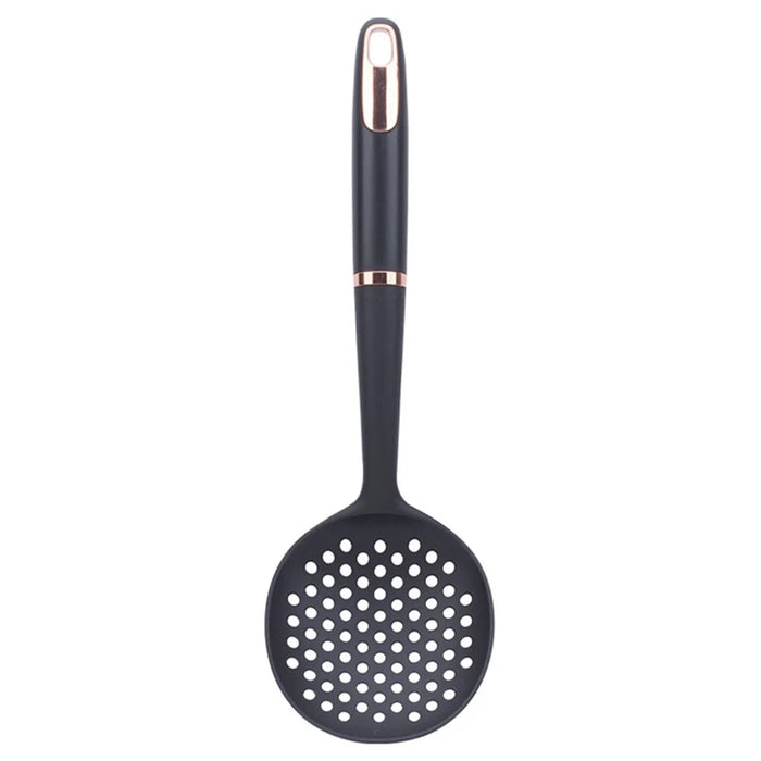 Non-Stick ABS+Nylon Strainer Spoon Long Handle Heat Resistant Slotted Spoon (BPA Free, No FDA Certificate) - 4