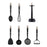 7Pcs Non-Stick Kitchenware Cooking Tool ABS+Nylon Spatula Ladle Potato Masher Set (BPA Free, No FDA Certificate) - 1