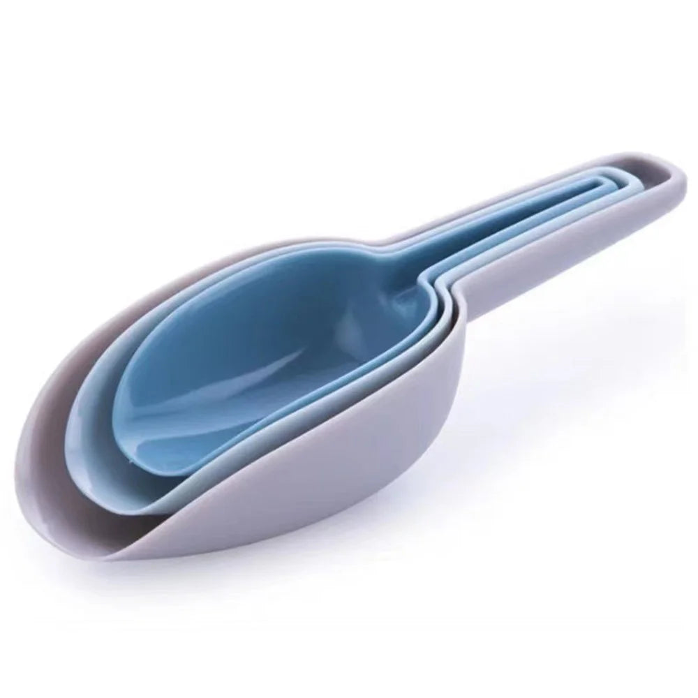 3Pcs / Set Ice Scoop Multifunctional Rice Grain Shovel Flour Scoop PP Food Scoop (BPA Free, No FDA Certificate) - 1