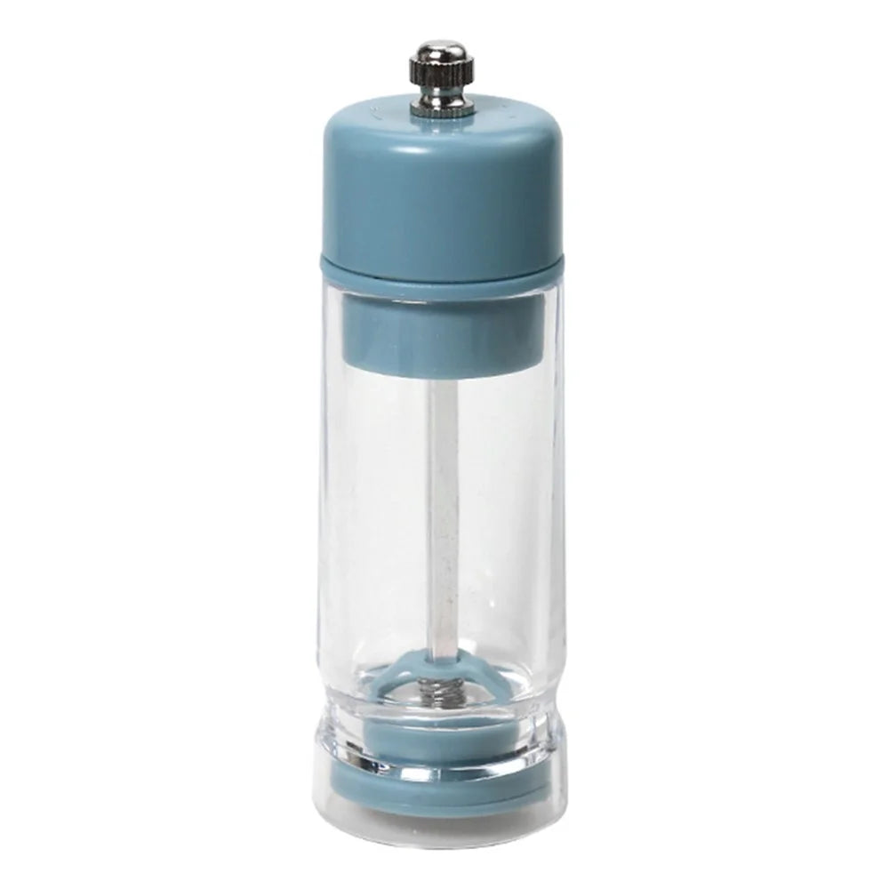 Manual Pepper Grinder Seasoning Grinder Ceramic+PS Multi-Function Food Seasoning Bottle (BPA Free, No FDA Certificate) - Dark Blue - 1