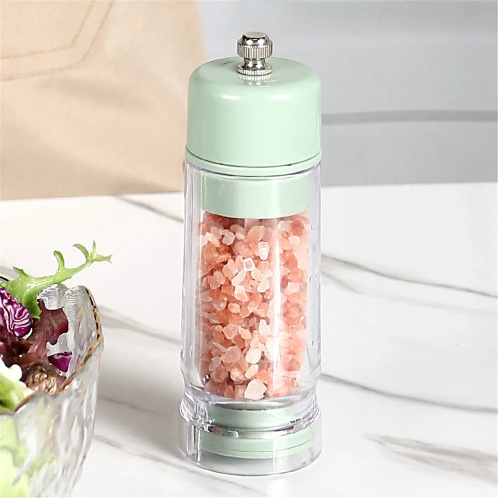 Manual Pepper Grinder Seasoning Grinder Ceramic+PS Multi-Function Food Seasoning Bottle (BPA Free, No FDA Certificate) - Dark Blue - 3