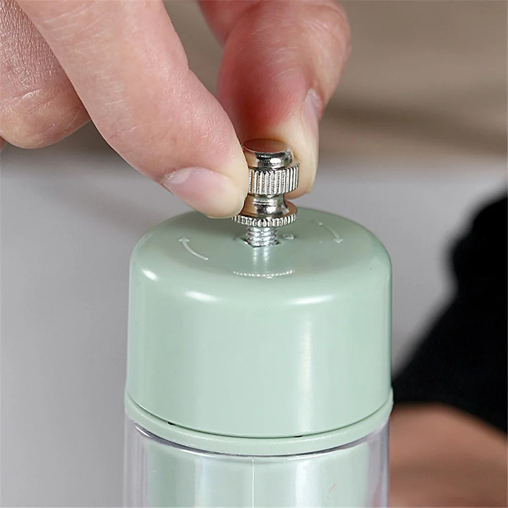 Manual Pepper Grinder Seasoning Grinder Ceramic+PS Multi-Function Food Seasoning Bottle (BPA Free, No FDA Certificate) - Dark Blue - 6