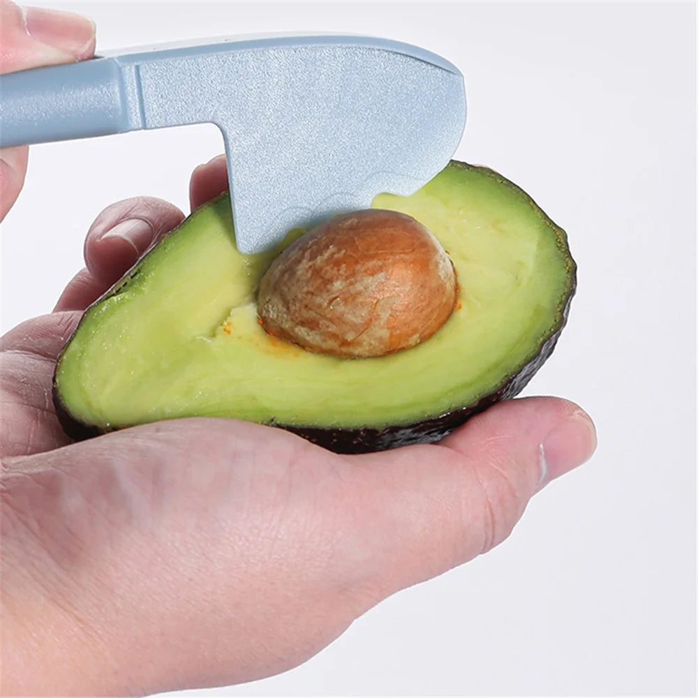 3-in-1 Avocado Slicer Kiwi Fruit Separator Dicing Corer Fruit Separation Tool (BPA Free, No FDA Certificate) - Blue - 7