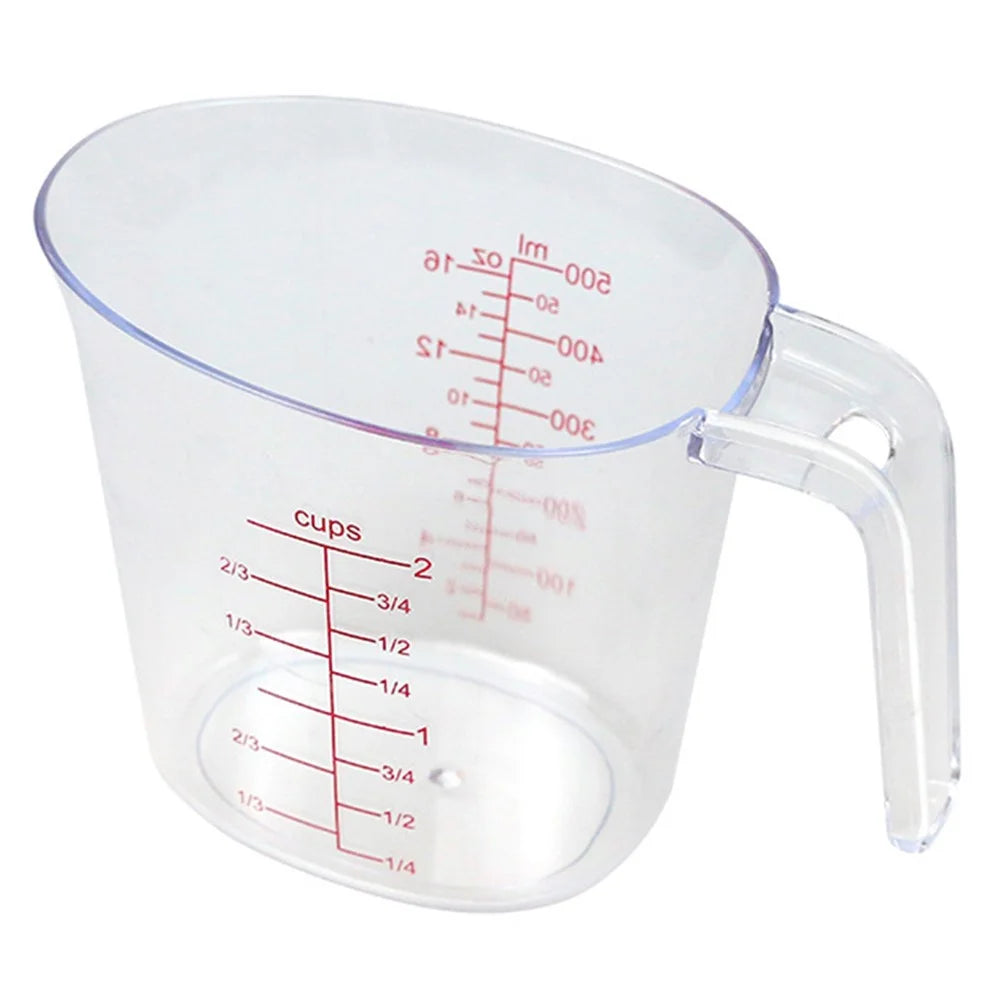 3Pcs / Set Measuring Cups Plastic Stackable Measuring Jugs with Handle Kitchen Tool (BPA Free, No FDA Certificate) - 5
