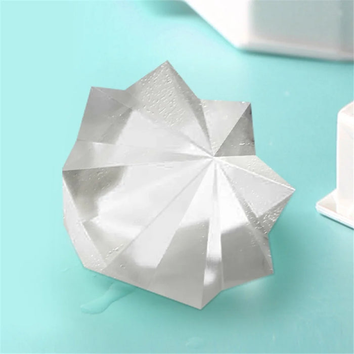 Creative 4 Cells Large Ice Ball Making Box PP Frozen Ice Cube Mold (BPA Free, No FDA Certificate) - Polygonal Star Shape - 3