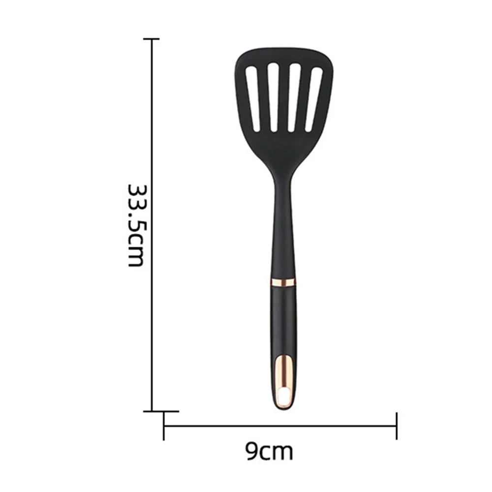 Home Kitchen Utensil ABS+Nylon Kitchen Cooking Tool (No FDA, BPA Free) - Slotted Spatula - 5
