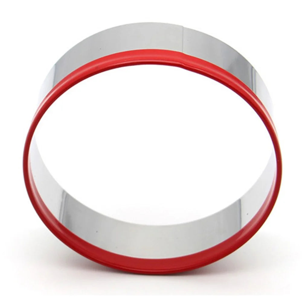 12Pcs Cake Ring Colorful Circle Cookie Cutter Stainless Steel Biscuit Mold (BPA Free, No FDA) - 4