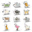 12Pcs Cartoon Animal Cookie Cutter DIY Baking Stainless Steel Fondant Mold (BPA Free, No FDA) - 1