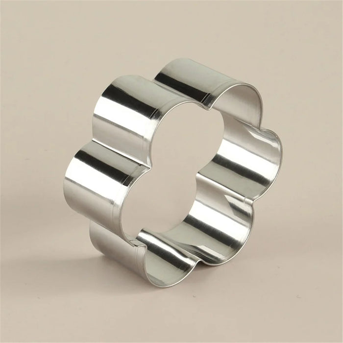 12Pcs / Set Easter Series Cookie Cutters 430 Stainless Steel Biscuits Baking Mold (BPA-Free, No FDA) - 5