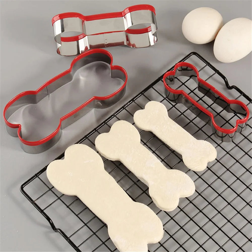 3Pcs / Set Cookie Cutter 430 Stainless Steel + PVC Sandwich Cutting Mold (BPA Free, No FDA) - Christmas Tree - 5