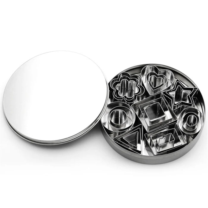24PCS Biscuits Baking Mold Stainless Steel Cake Ring (BPA-Free, No FDA) - Style A - 1