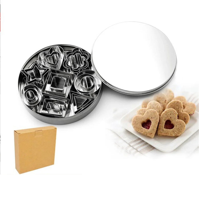 24PCS Biscuits Baking Mold Stainless Steel Cake Ring (BPA-Free, No FDA) - Style A - 4