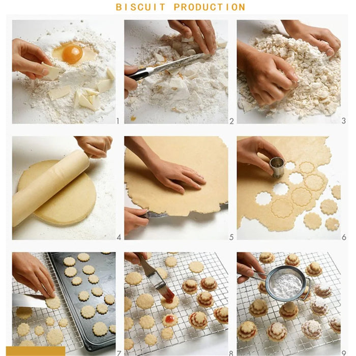 24PCS Biscuits Baking Mold Stainless Steel Cake Ring (BPA-Free, No FDA) - Style A - 5