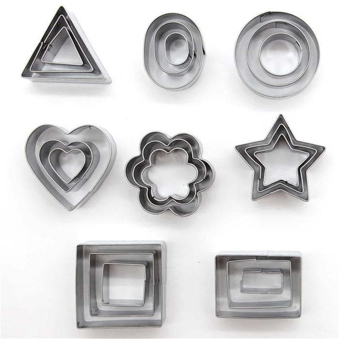 24PCS Biscuits Baking Mold Stainless Steel Cake Ring (BPA-Free, No FDA) - Style A - 7