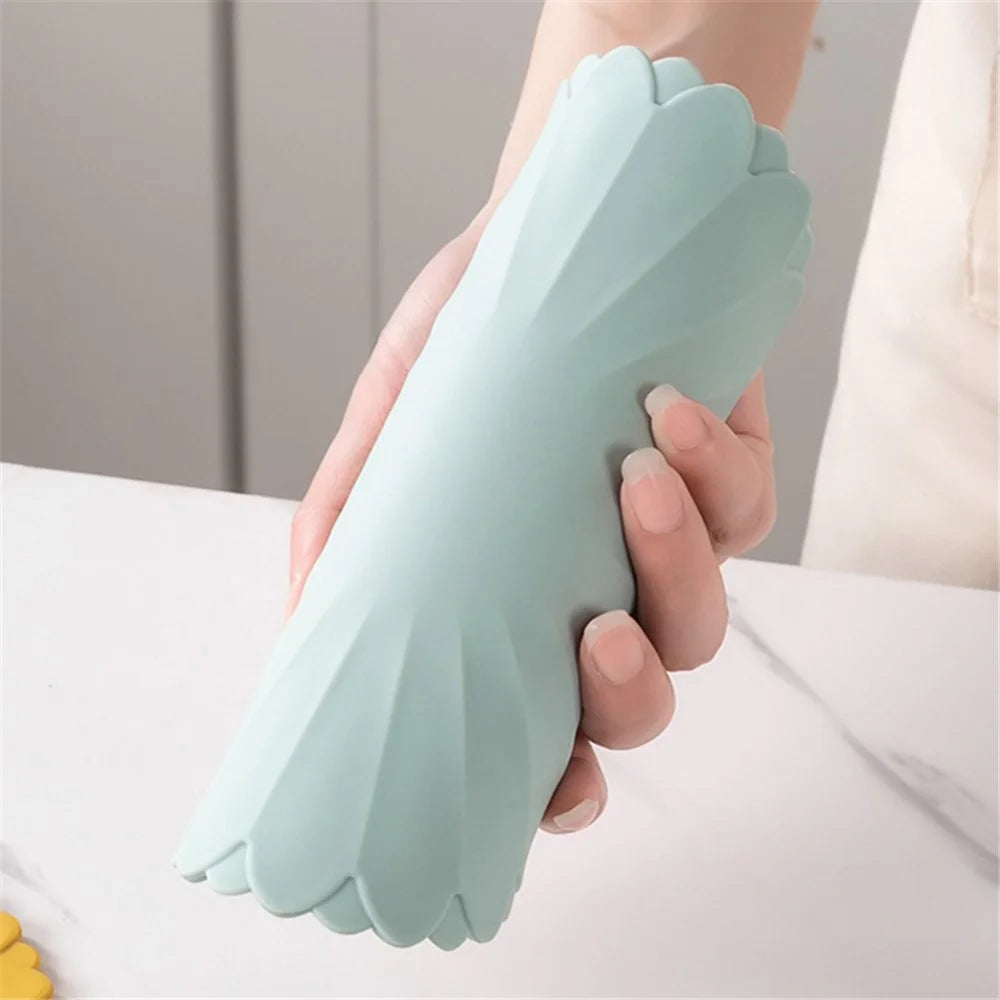 30*30cm Kitchen Heat-insulating Mat Silicone Anti-scalding Placemat Bowl Dish Cup Pad - Cyan - 4