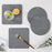 Round Silicone Anti-scalding Bowl Dish Pad Dining Table Protection Mat - Grey - 3