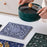 3Pcs / Set 18x18cm Scald Preventing Pot Holder Silicone Pad Hollow Flower Heat Insulation Square Mat - Blue - 2