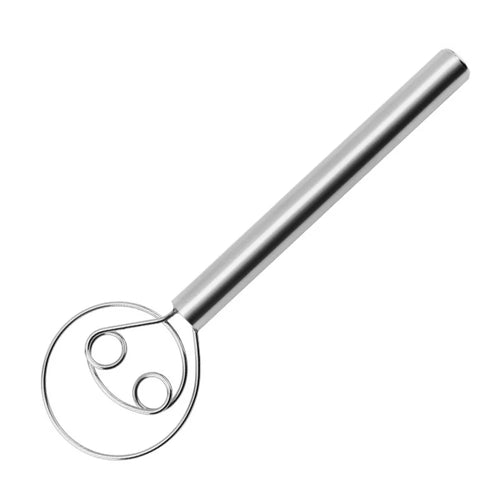 304 Stainless Steel Danish Dough Whisk Hand Mixer Blender (BPA-Free, No FDA) - 2 Eyes - 1