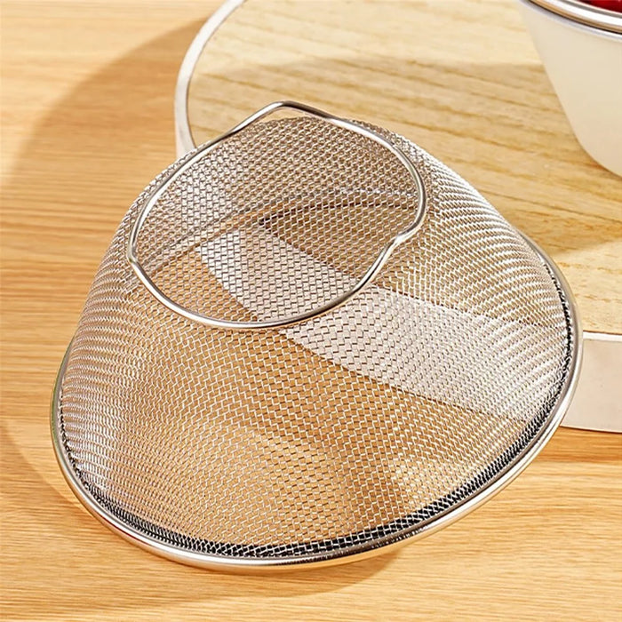 14cm Mini Strainer with Bowl 304 Stainless Steel Colander Mini Colander Bowl Set for Washing & Draining - 4