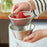 16cm Mini Strainer with Bowl 304 Stainless Steel Colander Mini Colander Bowl Set for Washing & Draining - 2