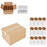 12Pcs 4oz Square Spice Jar Transparent Glass Seasoning Container with Wooden Lid ( No FDA, BPA Free ) - 7