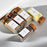 24Pcs 4oz Square Spice Jar Transparent Glass Seasoning Container with Wooden Lid ( No FDA, BPA Free ) - 2