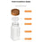 24Pcs 4oz Square Spice Jar Transparent Glass Seasoning Container with Wooden Lid ( No FDA, BPA Free ) - 6