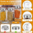 24Pcs 4oz Square Spice Jar with Stainless Steel Lid Transparent Glass Seasoning Container ( No FDA, BPA Free ) - 5