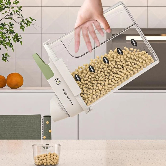 Medium Airtight Kitchen Storage Box Food Grade Storage Container for Cereal / Snacks / Dry Goods ( BPA-Free , No FDA ) - Green - 5