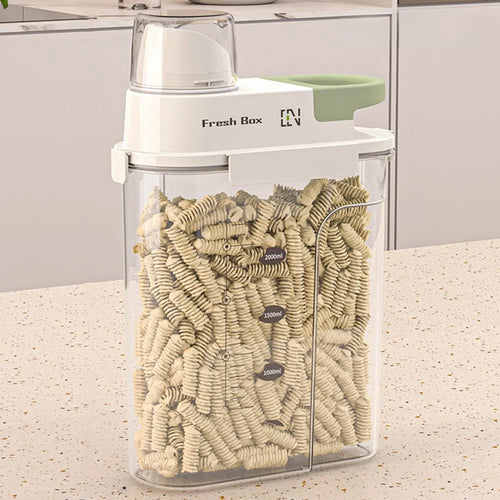 Large Airtight Kitchen Storage Box Food Grade Storage Container for Cereal / Snacks / Dry Goods (BPA-Free, No FDA) - Green - 1