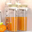Large Airtight Kitchen Storage Box Food Grade Storage Container for Cereal / Snacks / Dry Goods (BPA-Free, No FDA) - Green - 7