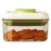 550ml Push Button Airtight Square Container Grains Coffee Snacks Kitchen Food Storage Canister (BPA-Free, No FDA) - Green - 1