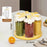 6Pcs Rotating Clear Food Storage Jar Clear Grain Containers with 360 Degree Base Fresh-Keeping Box for Kitchen Organization (BPA Free, No FDA) - Yellow - 1