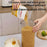 6Pcs Rotating Clear Food Storage Jar Clear Grain Containers with 360 Degree Base Fresh-Keeping Box for Kitchen Organization (BPA Free, No FDA) - Yellow - 5