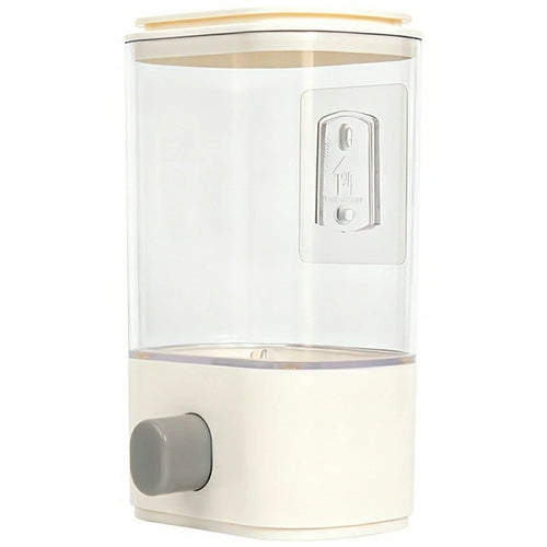 Size S Plastic Wall Mounted Airtight Grain Storage Container with Press Dispenser (BPA Free, No FDA) - 1