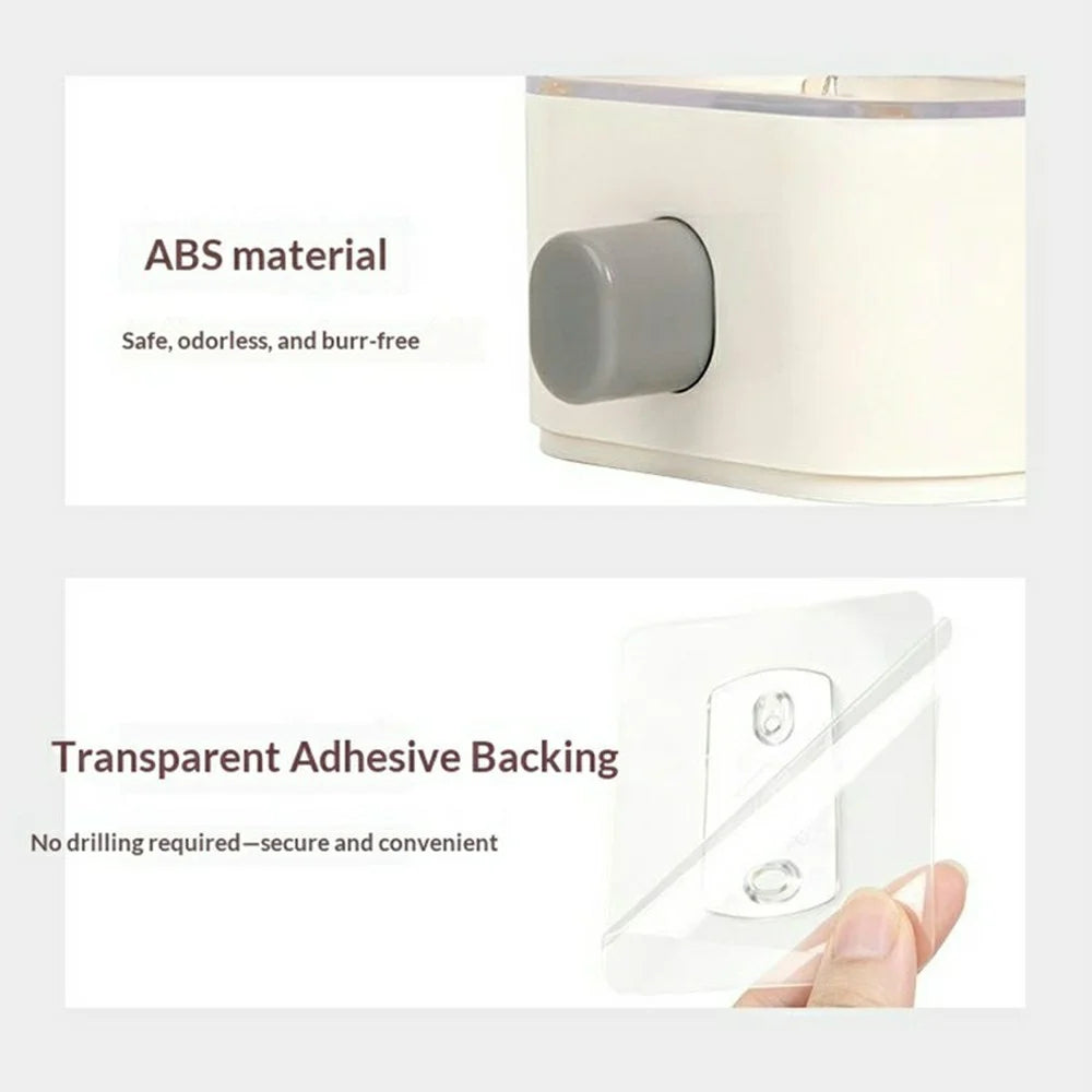 Size S Plastic Wall Mounted Airtight Grain Storage Container with Press Dispenser (BPA Free, No FDA) - 6