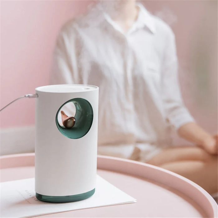 Music Humidifier Mist Humidifier Essential Oil Diffuser Portable Mini Air Humidifier for Office and Home - White - 1