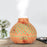 Wood Skin Hollow Ultrasonic Colorful Atmosphere Lamp Aromatherapy Humidifier - Brown/AU Plug - 1