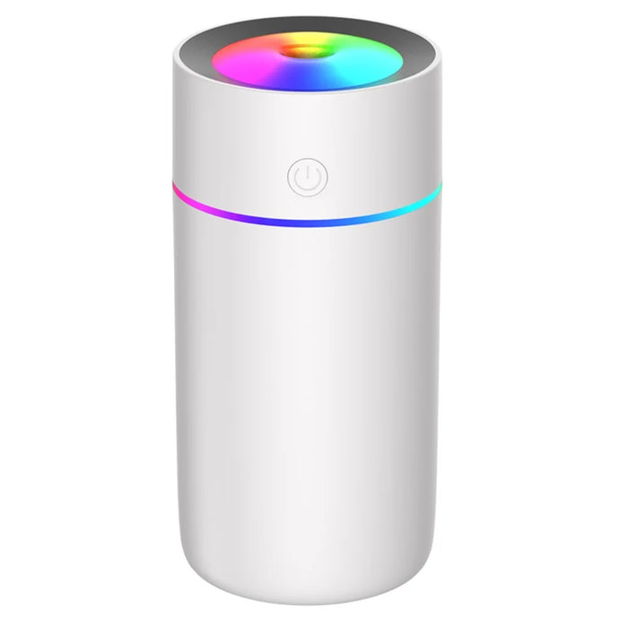 L05 Colorful Atmosphere Light Car Humidifier Air Purification Multi-function Mini Humidifier USB Powered - White - 2