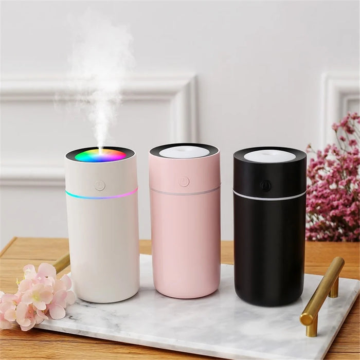 L05 Colorful Atmosphere Light Car Humidifier Air Purification Multi-function Mini Humidifier USB Powered - White - 4